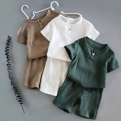 Linen Short Sleeve Set