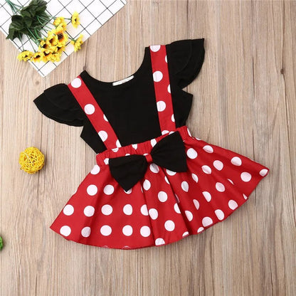 Short Sleeve Polka Dot Dress