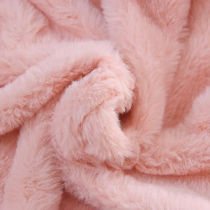 Cute Rabbit Ears Plush Coat