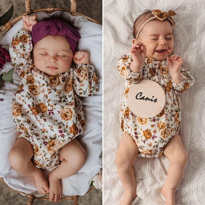 Long Sleeve Floral Romper