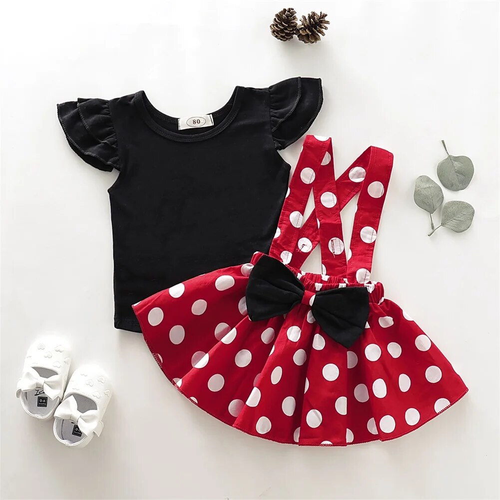 Short Sleeve Polka Dot Dress