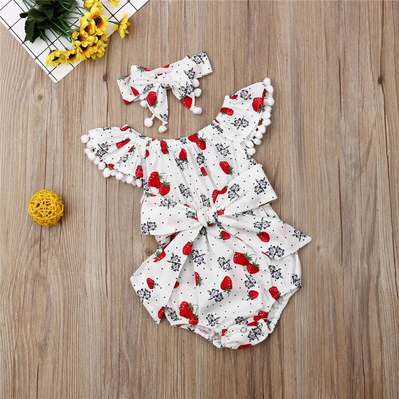 Strawberry Print Bodysuit