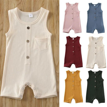 Sleeveless Solid Playsuit