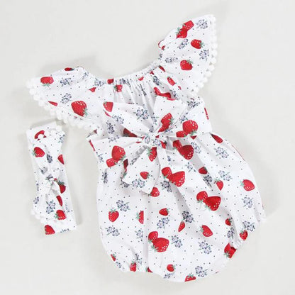 Strawberry Print Bodysuit