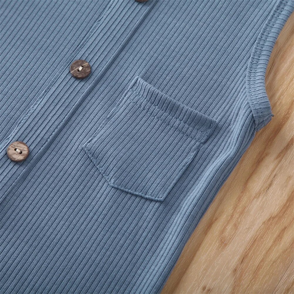 Sleeveless Solid Playsuit