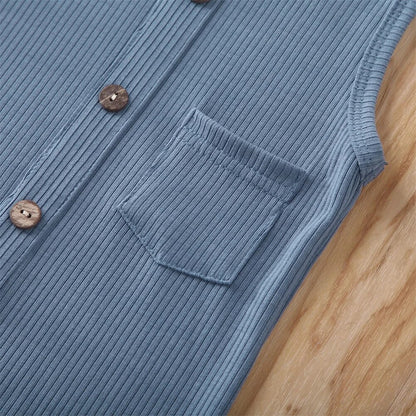 Sleeveless Solid Playsuit