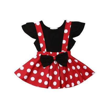 Short Sleeve Polka Dot Dress