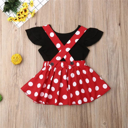 Short Sleeve Polka Dot Dress