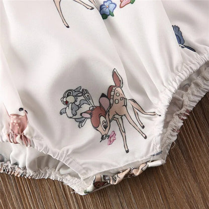 Deer Print Romper