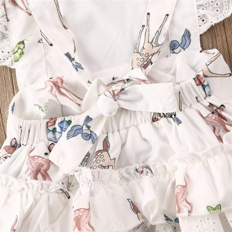 Deer Print Romper