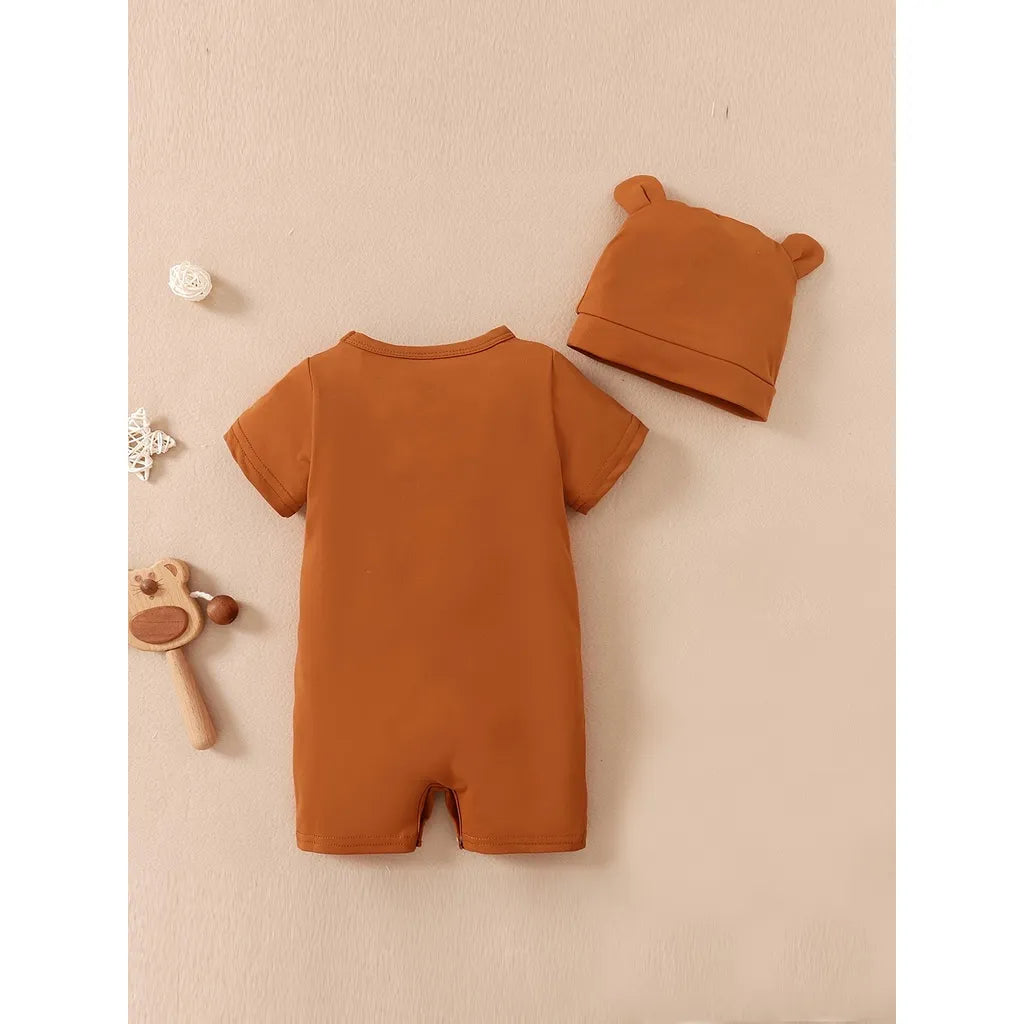 Cute Bear Short Sleeves Romper