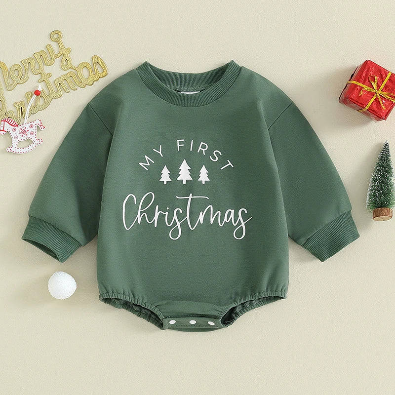 Christmas Special Tree Printed Rompers