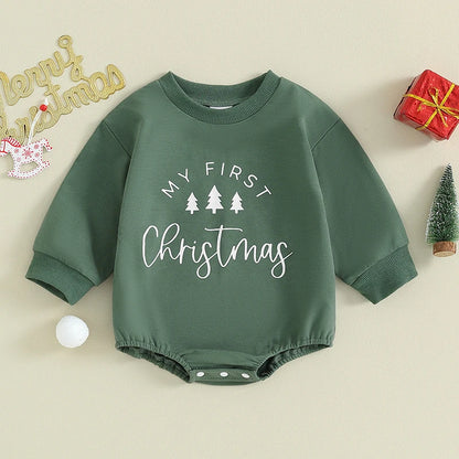 Christmas Special Tree Printed Rompers