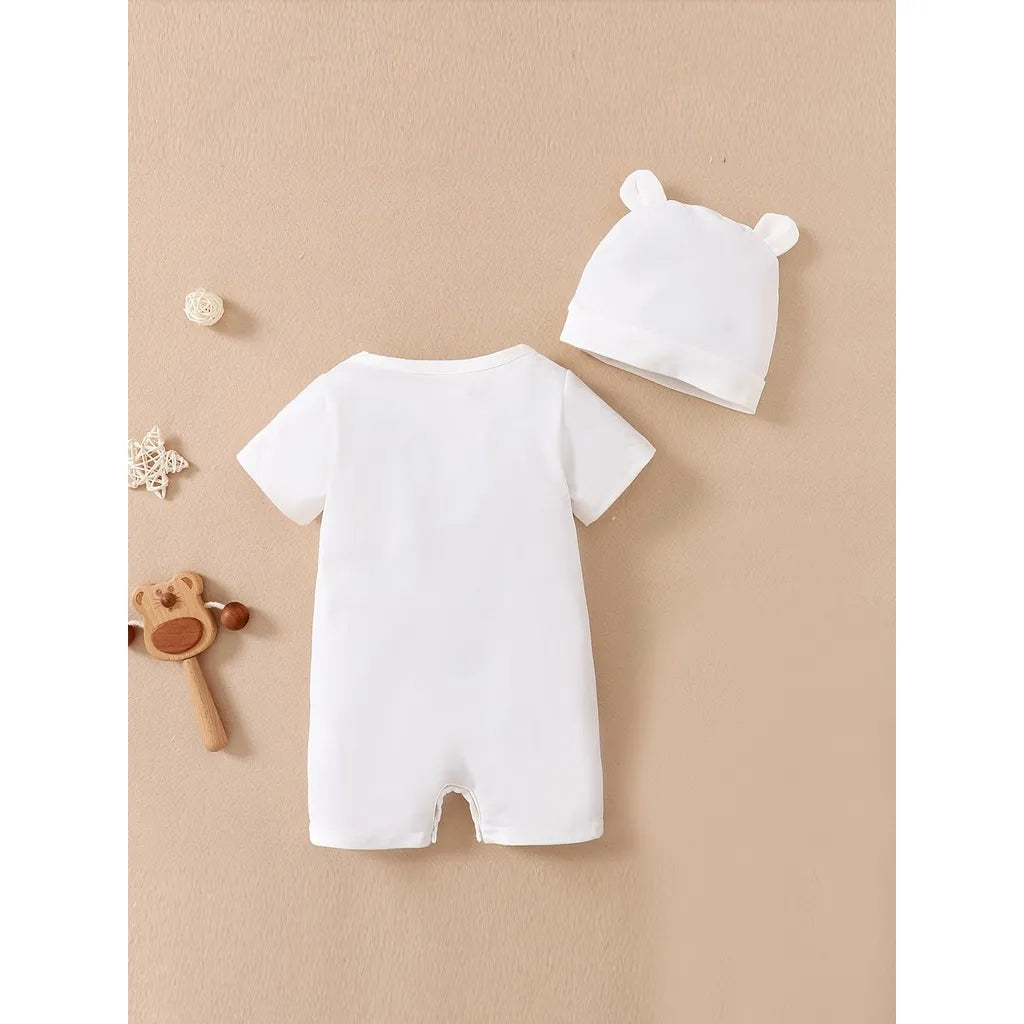 Cute Bear Short Sleeves Romper