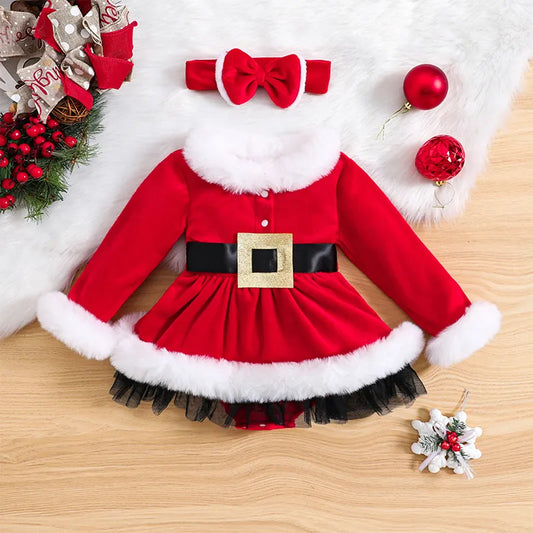 Conjunto de vestido de Navidad