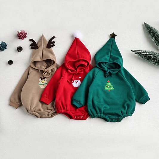 Embroidery Christmas Bodysuit