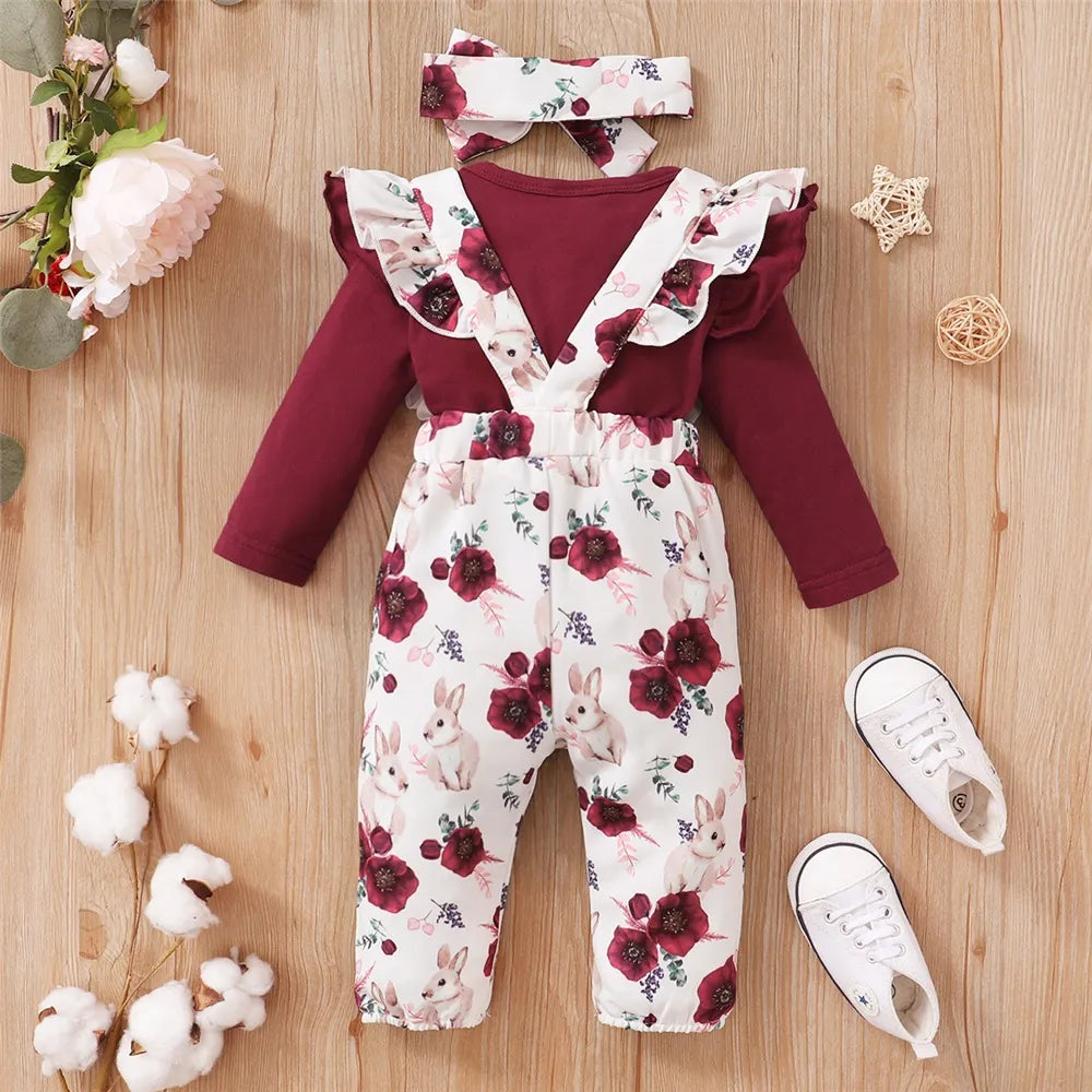 3 Piece Floral Bodysuit