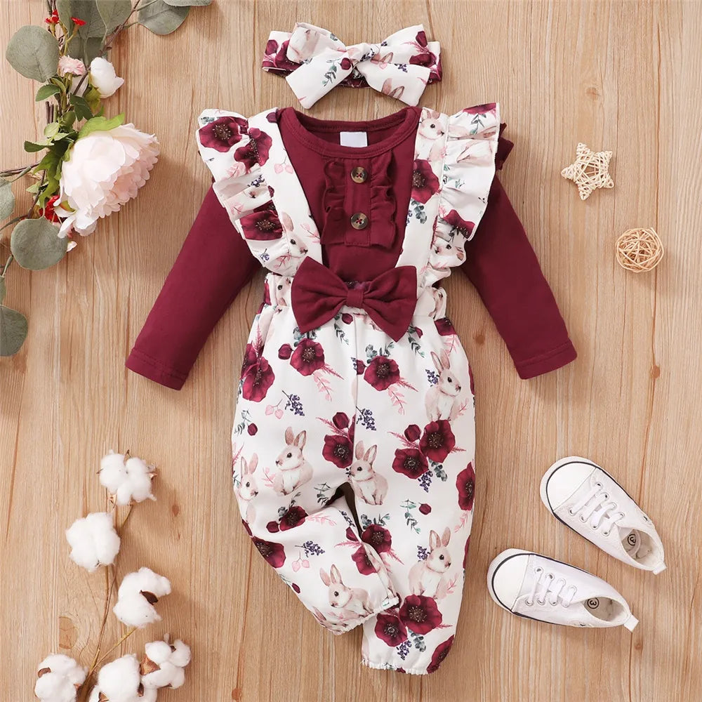 3 Piece Floral Bodysuit