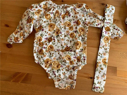 Long Sleeve Floral Romper