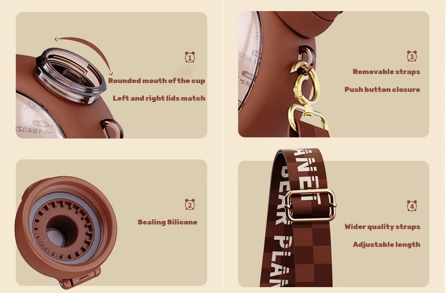 Cute Bear Water Bottle